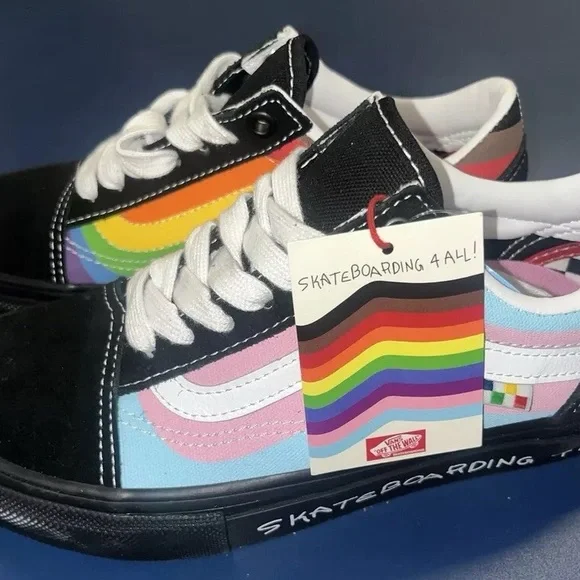 Vans Old Skool Pride Skate 'Black' VN0A5FCBBMB new with Box - Picture 3 of 6